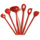 Red vintage Rosti melamine kitchen utensils