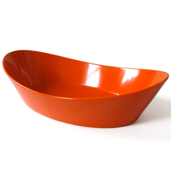 Vintage Rosti orange melamine bread or fruit bowl