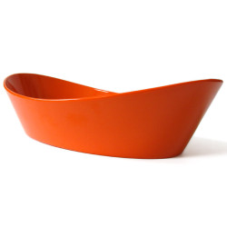 Vintage Rosti orange melamine bread or fruit bowl