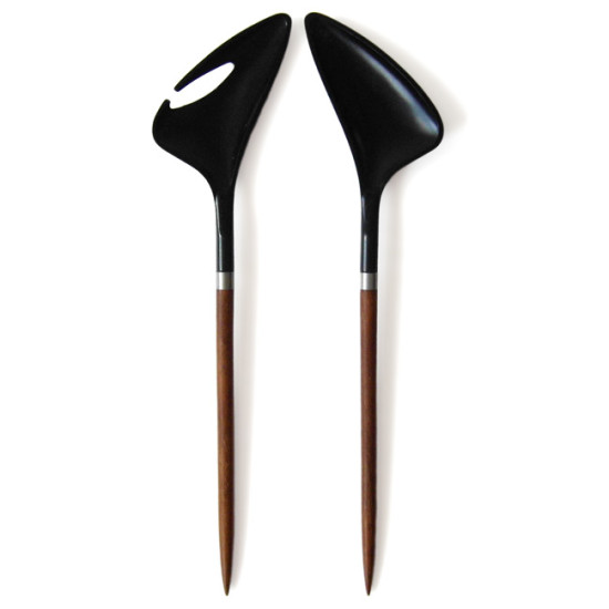 Midcentury Danish modern teak & plastic salads
