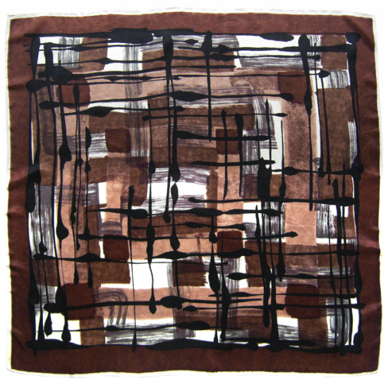 Vintage headscarf with midcentury modern design