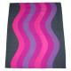 Geometric waves fabric pink-purple spectrum