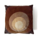 Velour cushion with Panton-style spectrum design