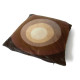 Velour cushion with Panton-style spectrum design