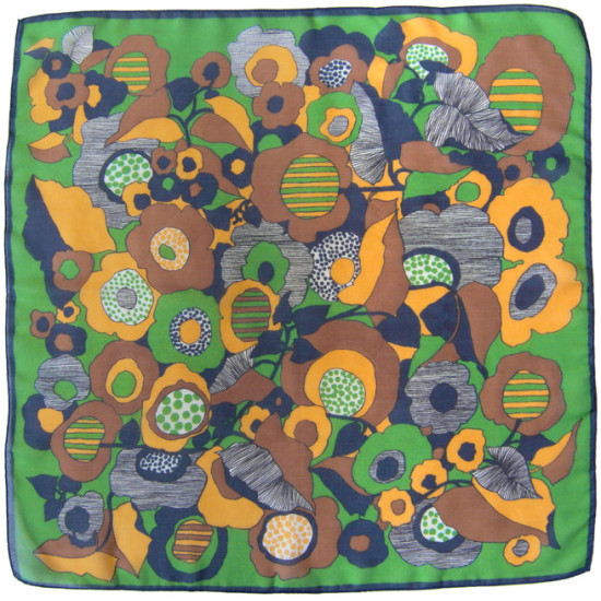 Headscarf with psychedelic flowers design