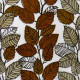 Cotton textile with Swedish-style leaf pattern