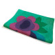 Swedish hessian table runner with flower motif