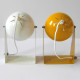 Ball lamps with triangular frames 1960s/1970s