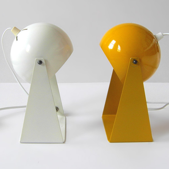 Ball lamps with triangular frames 1960s/1970s
