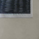 Vintage 60's/70's framed abstract woodcut print